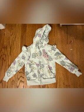 MAD Engine 4T Star Wars Light Green Toddler Hoodie with Character Print